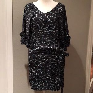 Black Diane von Furstenberg Silk Dress